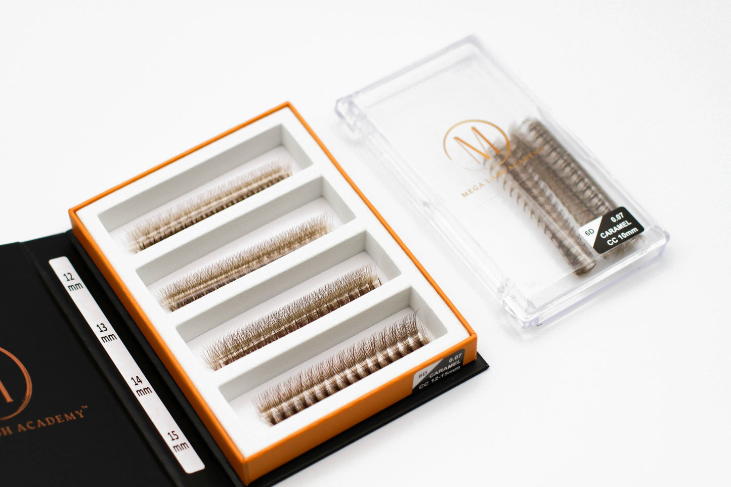 6D Brown Rapid Promade Fans - Caramel