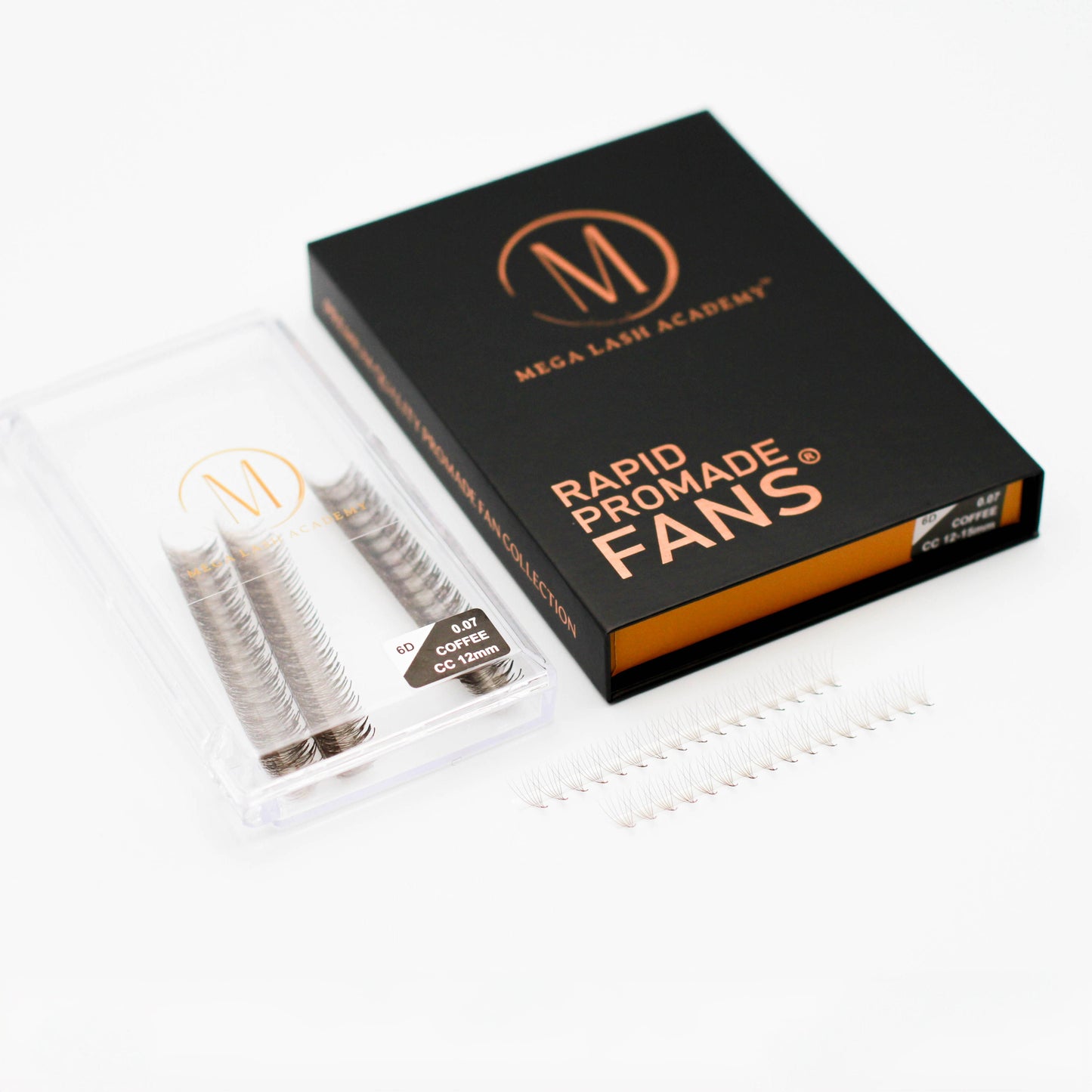 6D Brown Rapid Promade Fans - Coffee