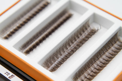 6D Brown Rapid Promade Fans - Coffee