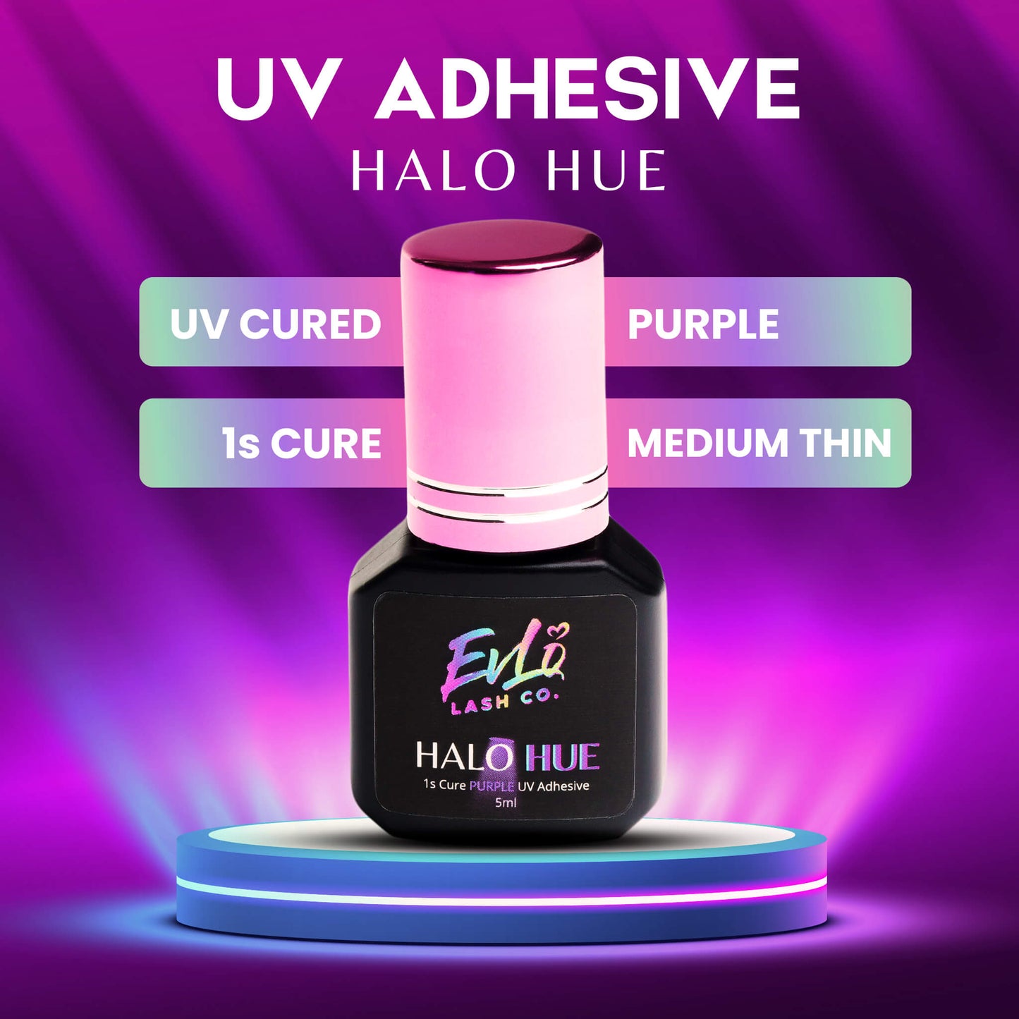 Halo Hue⚡️1 second PURPLE LED UV Adhesive
