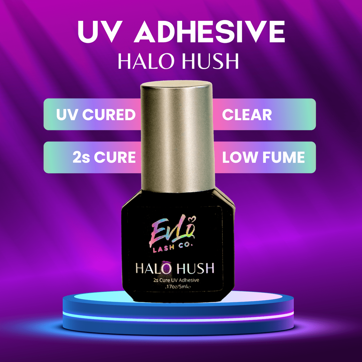 Halo Hush⚡️ Low Cyano LED UV Adhesive - 2s