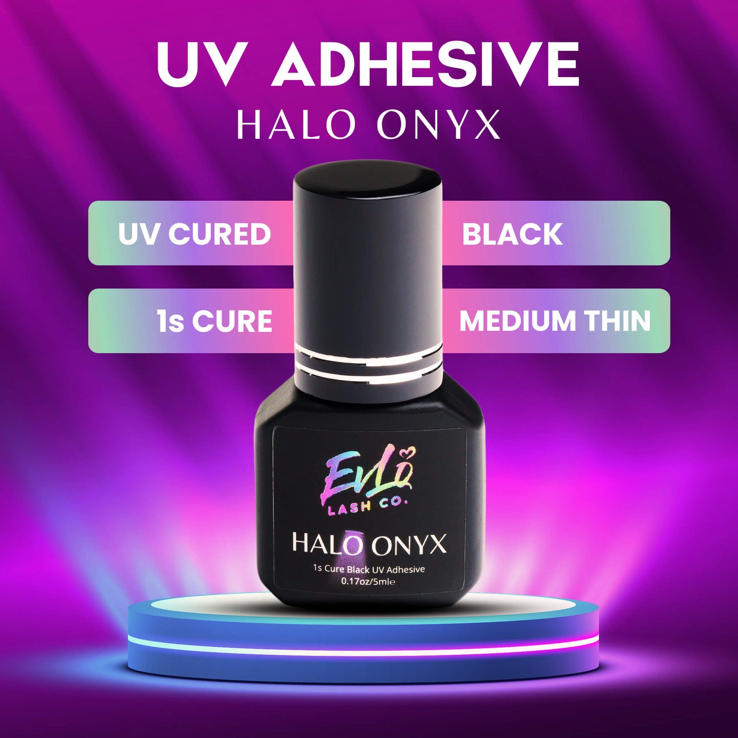 Halo Onyx ⚡️1 second Black LED UV Adhesive