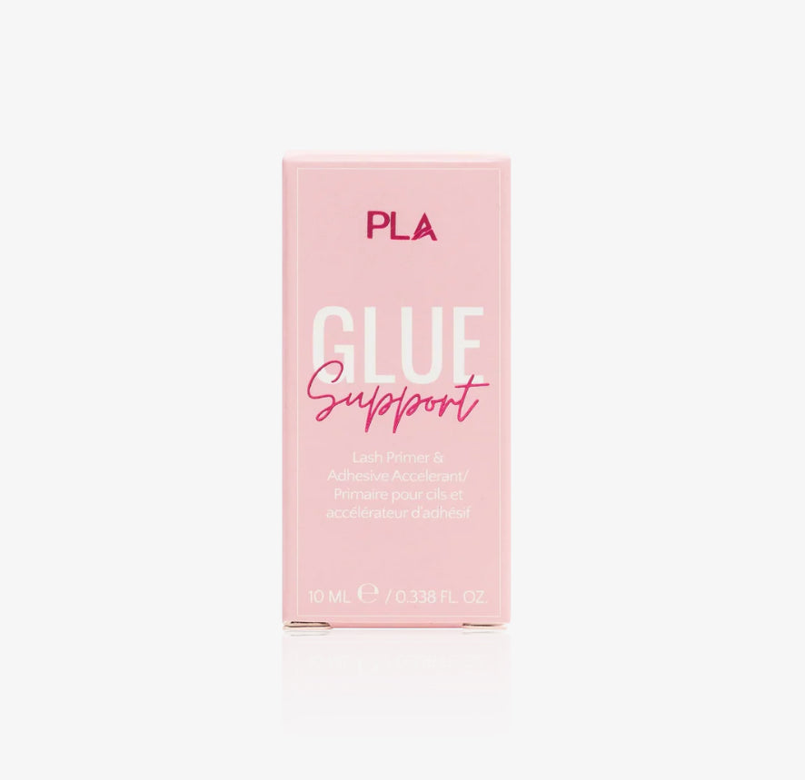 Pink packaging of PLA Glue Support on a white background