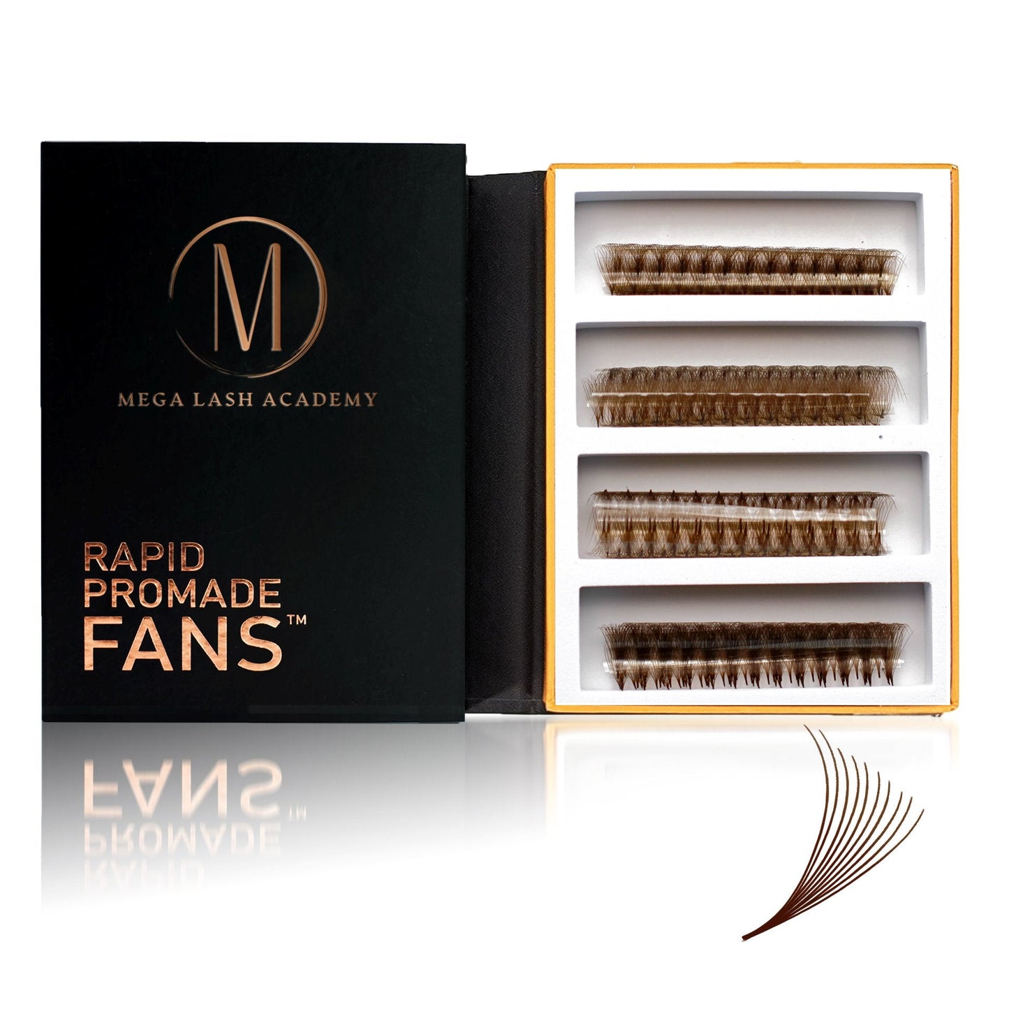 10D Brown Rapid Promade Fans