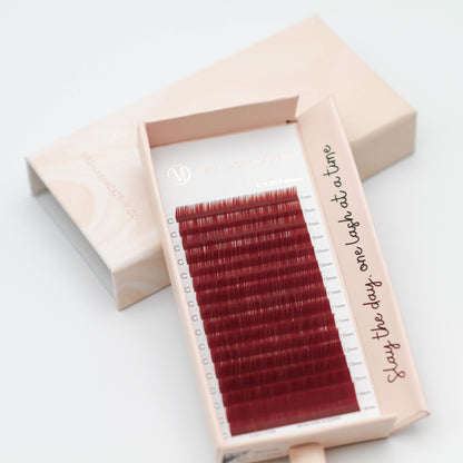 Brown Cashmere Volume - Maroon
