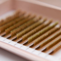 Brown Dual-Tip Flat Lashes - Latte