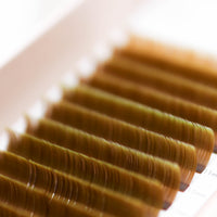 Brown Dual-Tip Flat Lashes - Latte