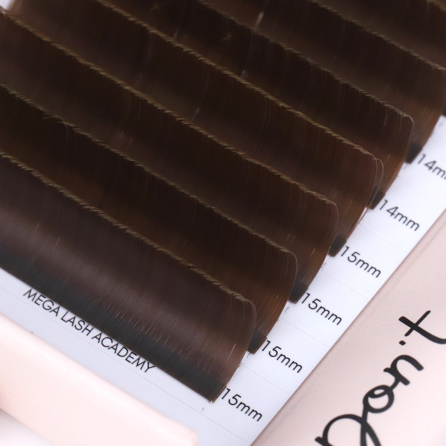 Brown Dual-Tip Flat Lash - Suede