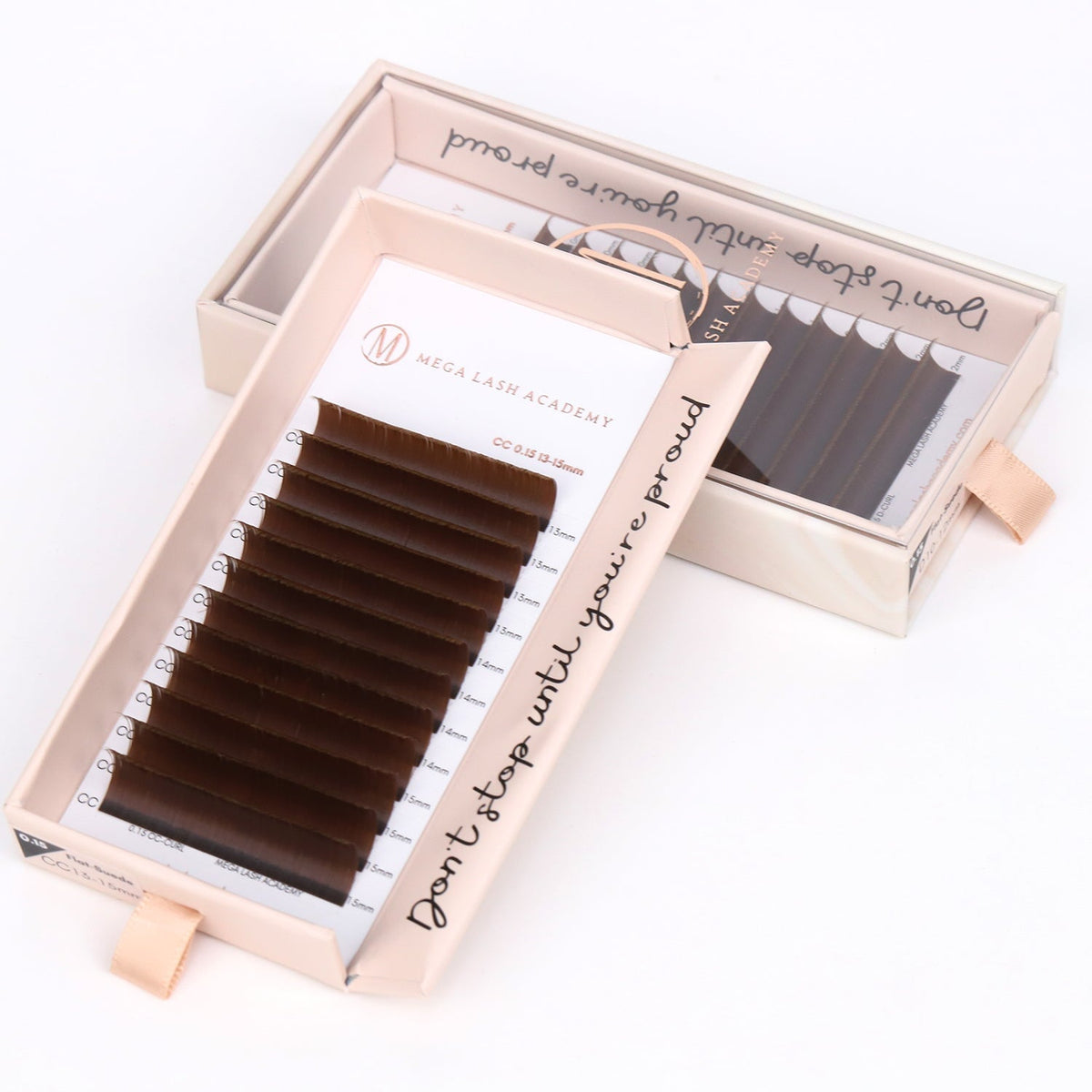 Brown Dual-Tip Flat Lash - Suede