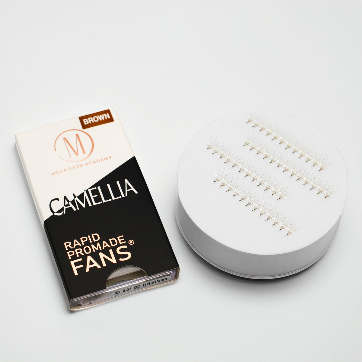 Brown Camellia 5D Rapid Promade Fans®