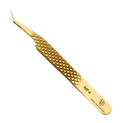 Gold Micro Fiber - MF4 - 45 Degree Volume Tweezers