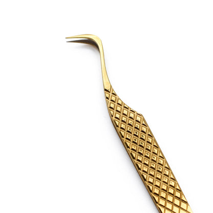 Gold Micro Fiber - MF6 - Hook Volume Tweezers