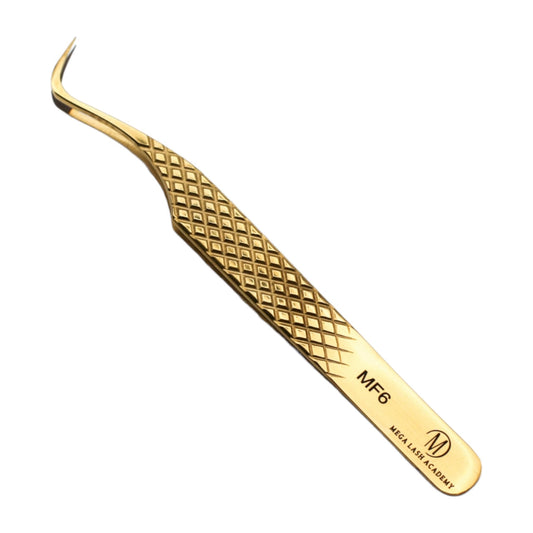 Gold Micro Fiber - MF6 - Hook Volume Tweezers