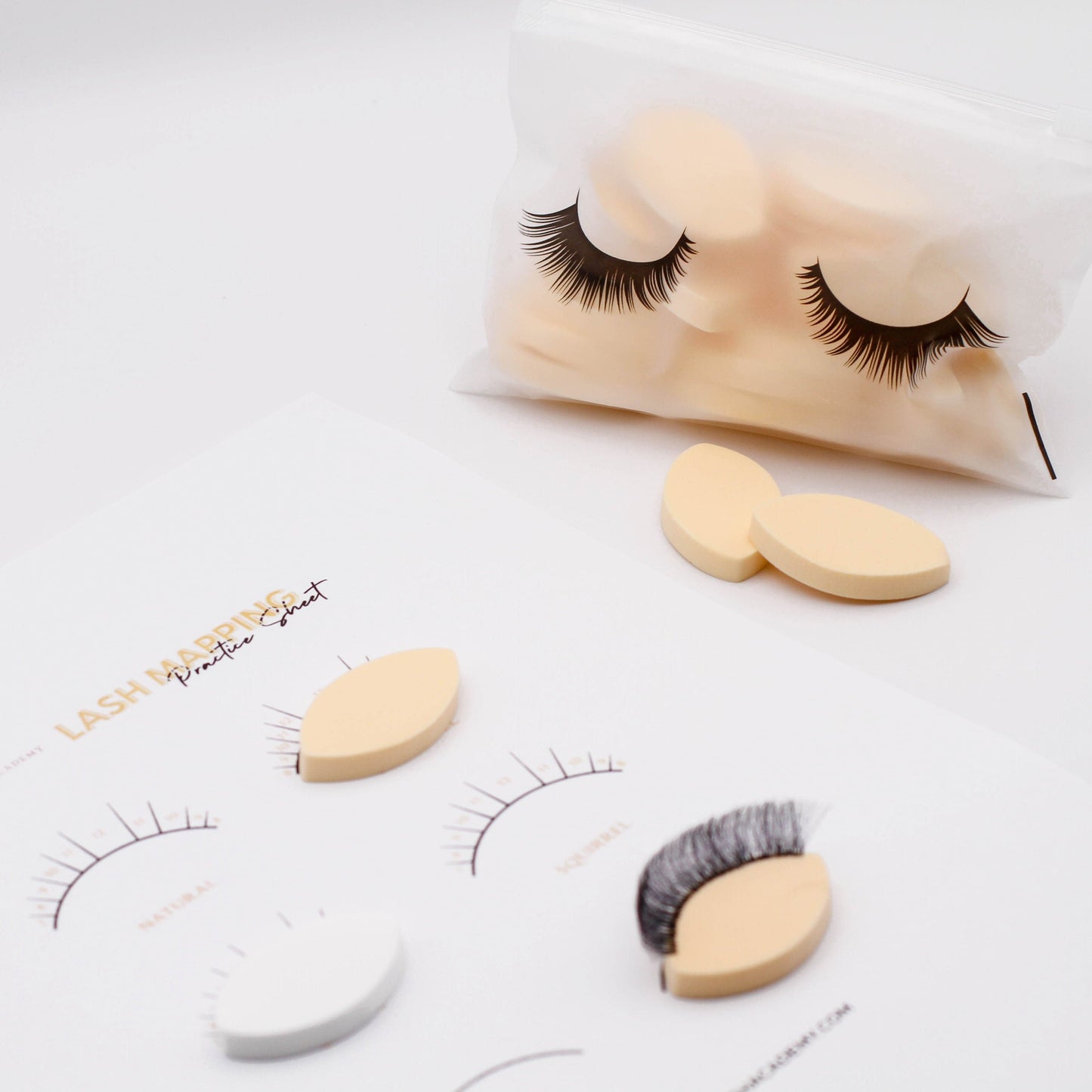 Lash Practice Sponges - 25 pcs
